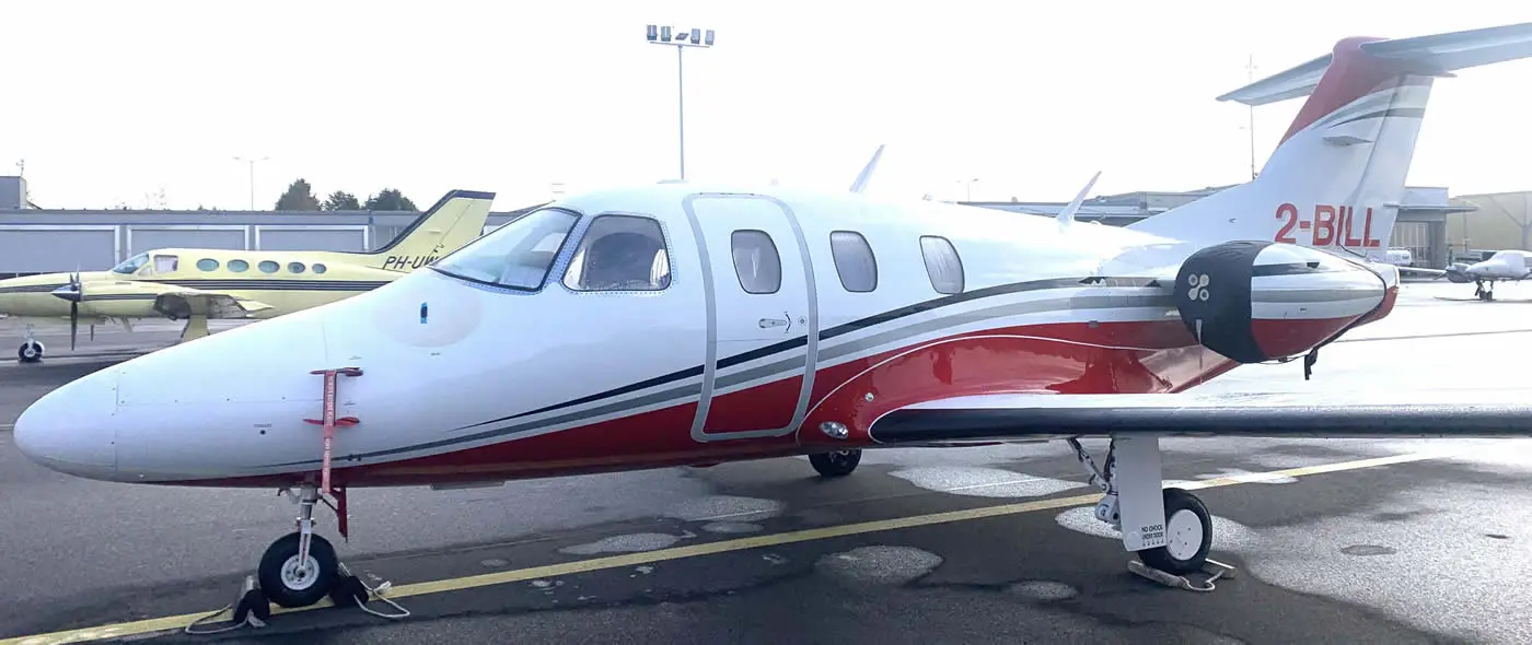 Eclipse 550 2-BILL operated by Channel Jets, exterior