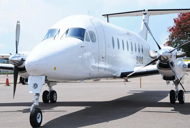 Beechcraft 1900D 5X-RHB operated by Eagle Air LTD, exterior