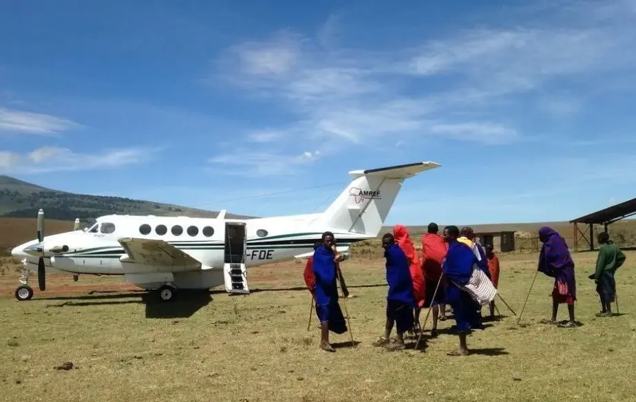 Beechcraft King Air B200 5Y-FDE operated by AMREF Flying Doctors, exterior
