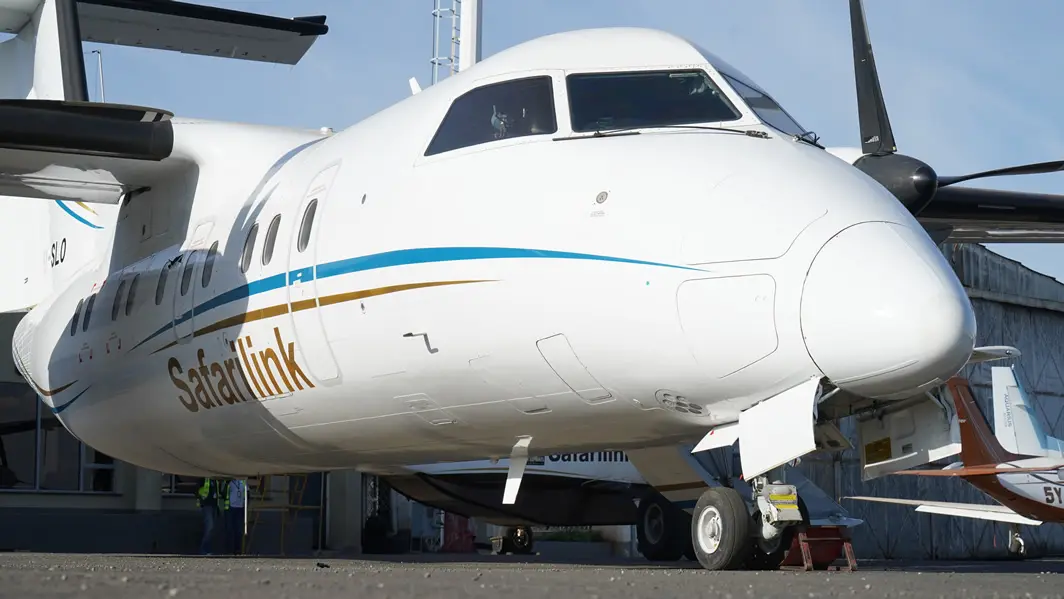 De Havilland DHC-8-202 5Y-SLO operated by Safarilink, exterior