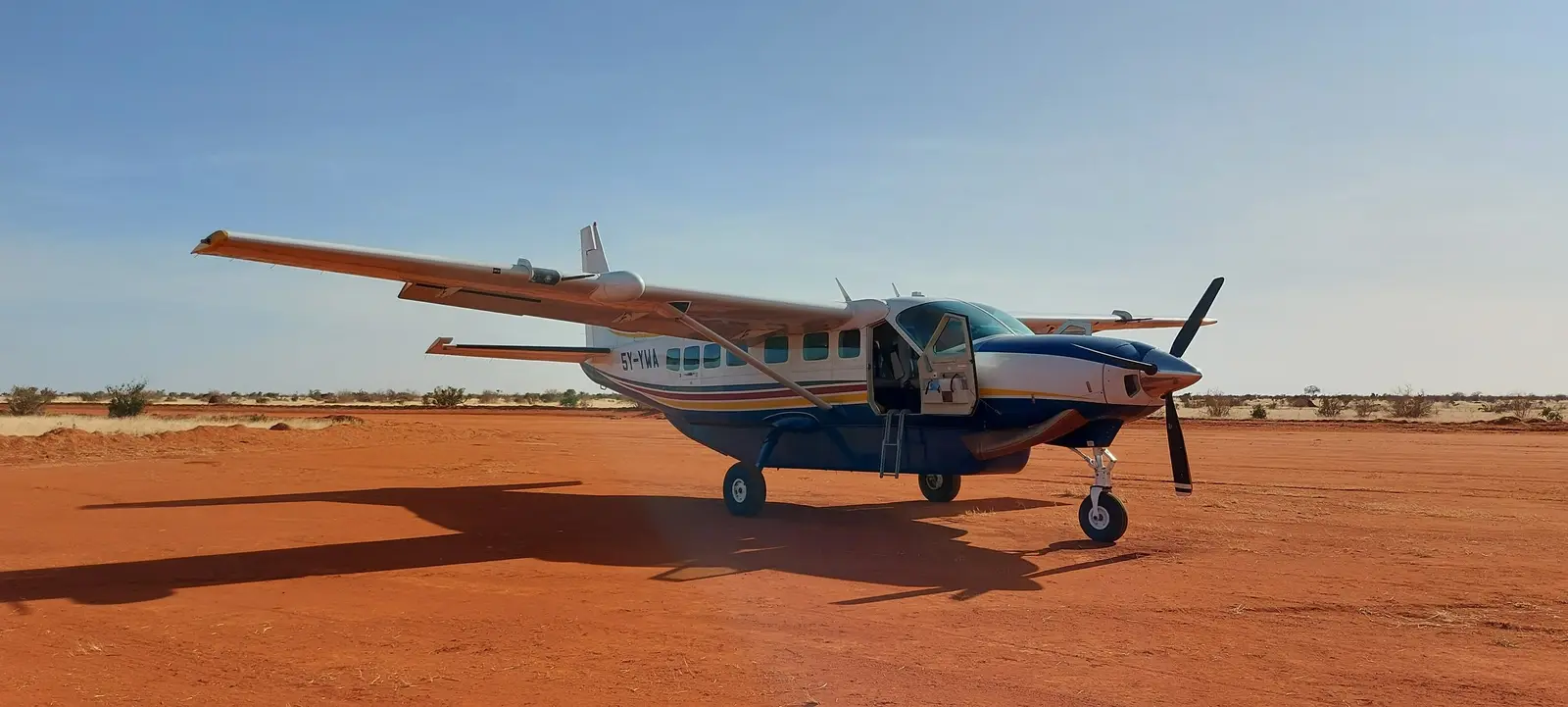 Cessna 208B Grand Caravan 5Y-YWA operated by Yellow Wings Air Services, exterior