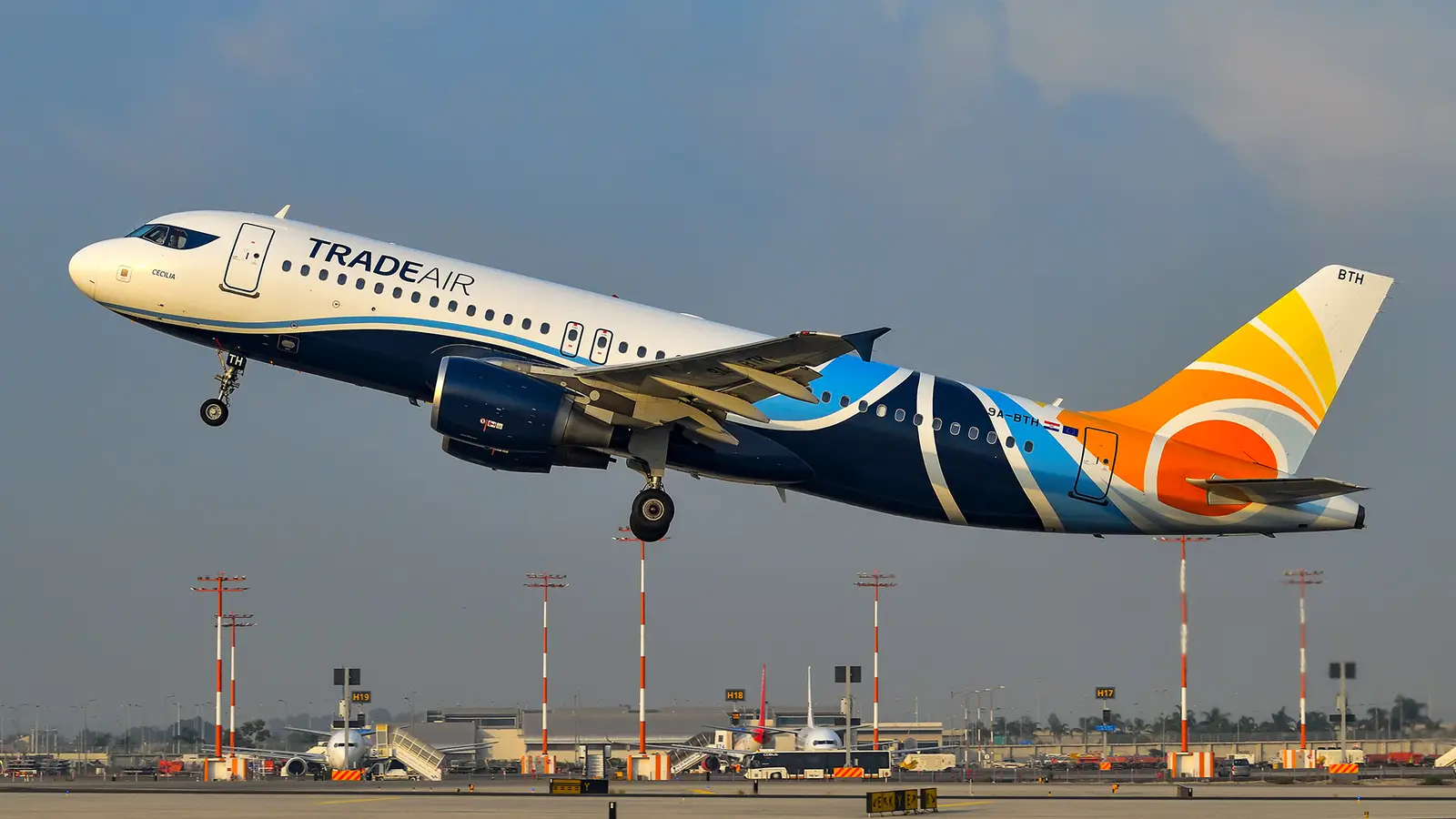 Airbus A320-200 9A-BTH operated by Trade Air photo 2