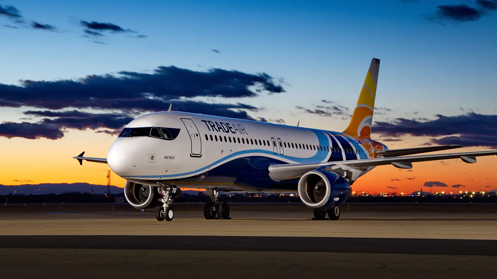 Airbus A320-200 9A-BTI operated by Trade Air, exterior