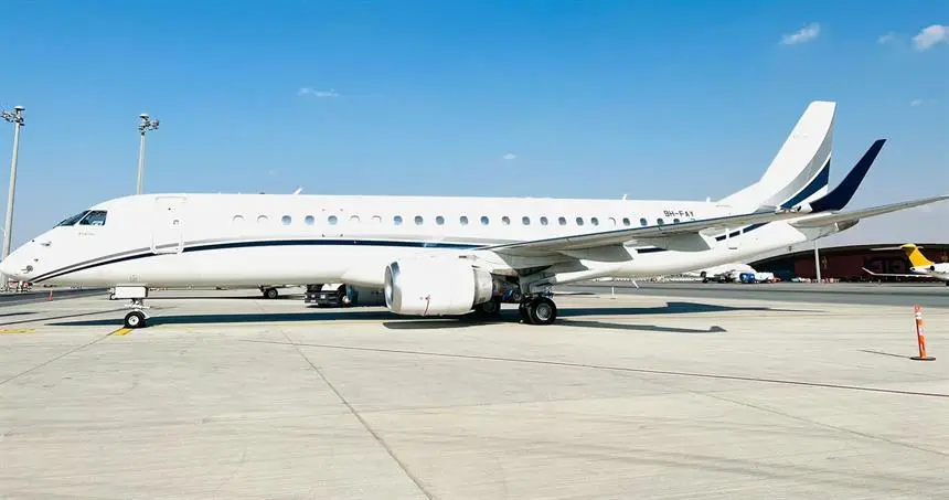 Embraer Lineage 1000 9H-FAY operated by AirX Charter, Ltd., exterior