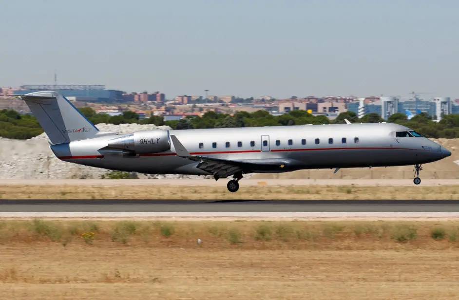 Bombardier Challenger 850 9H-ILY operated by Vistajet, exterior