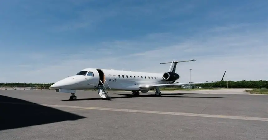 Embraer Legacy 600 9H-ISLA operated by AirX Charter, Ltd., exterior