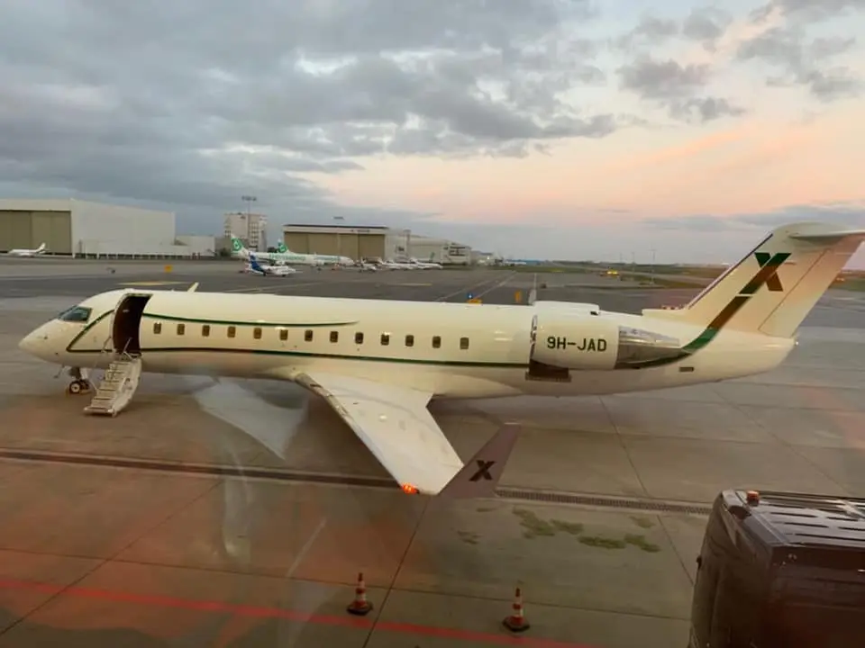 Bombardier Challenger 850 9H-JAD operated by AirX Charter, Ltd. photo 4