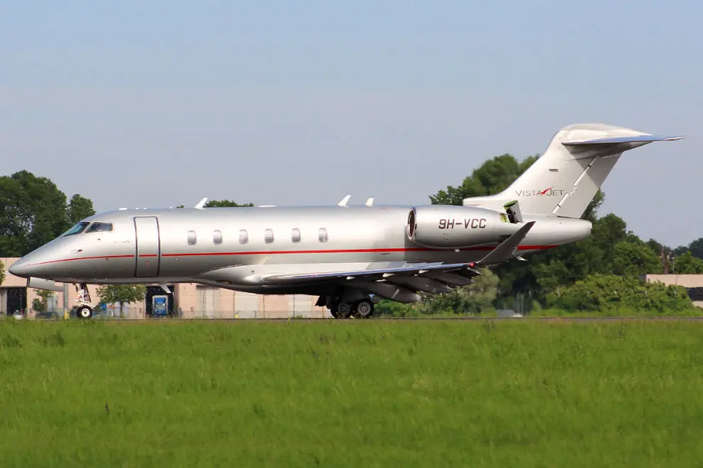Bombardier Challenger 350 9H-VCC operated by Vistajet, exterior