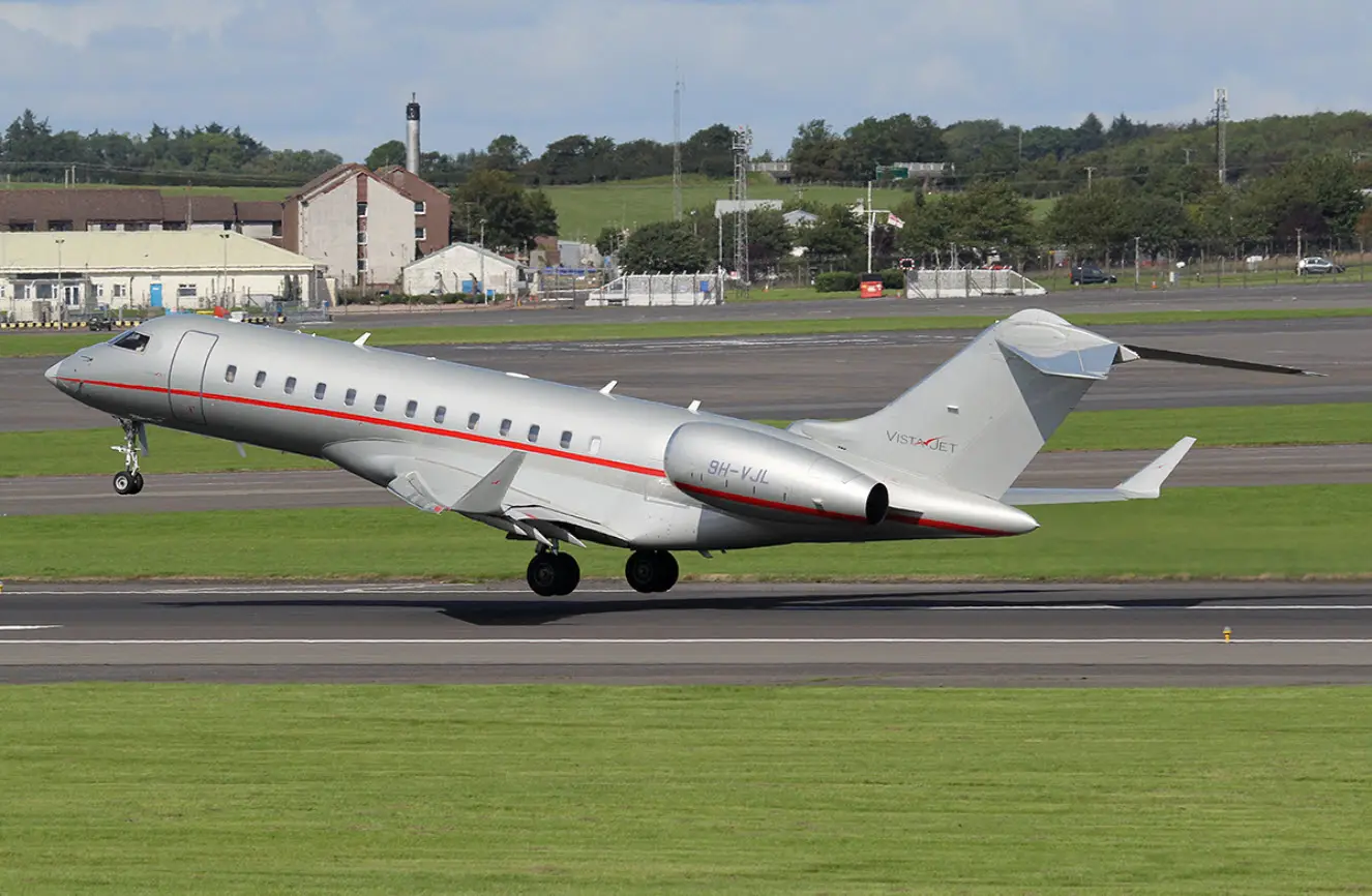 Bombardier Global 6000 9H-VJL operated by Vistajet, exterior
