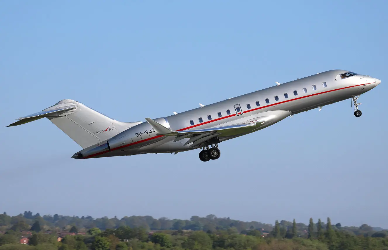 Bombardier Global 6000 9H-VJZ operated by Vistajet, exterior