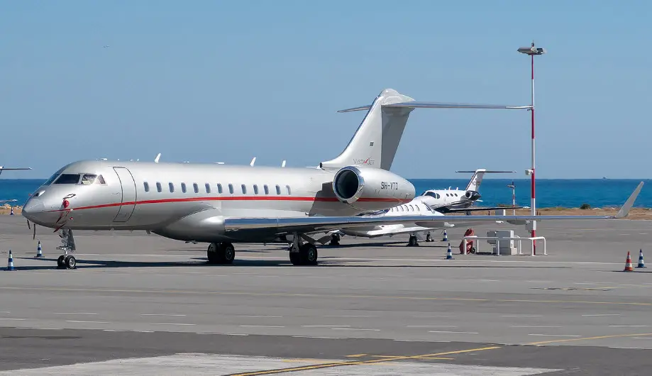 Bombardier Global 6000 9H-VTD operated by Vistajet, exterior