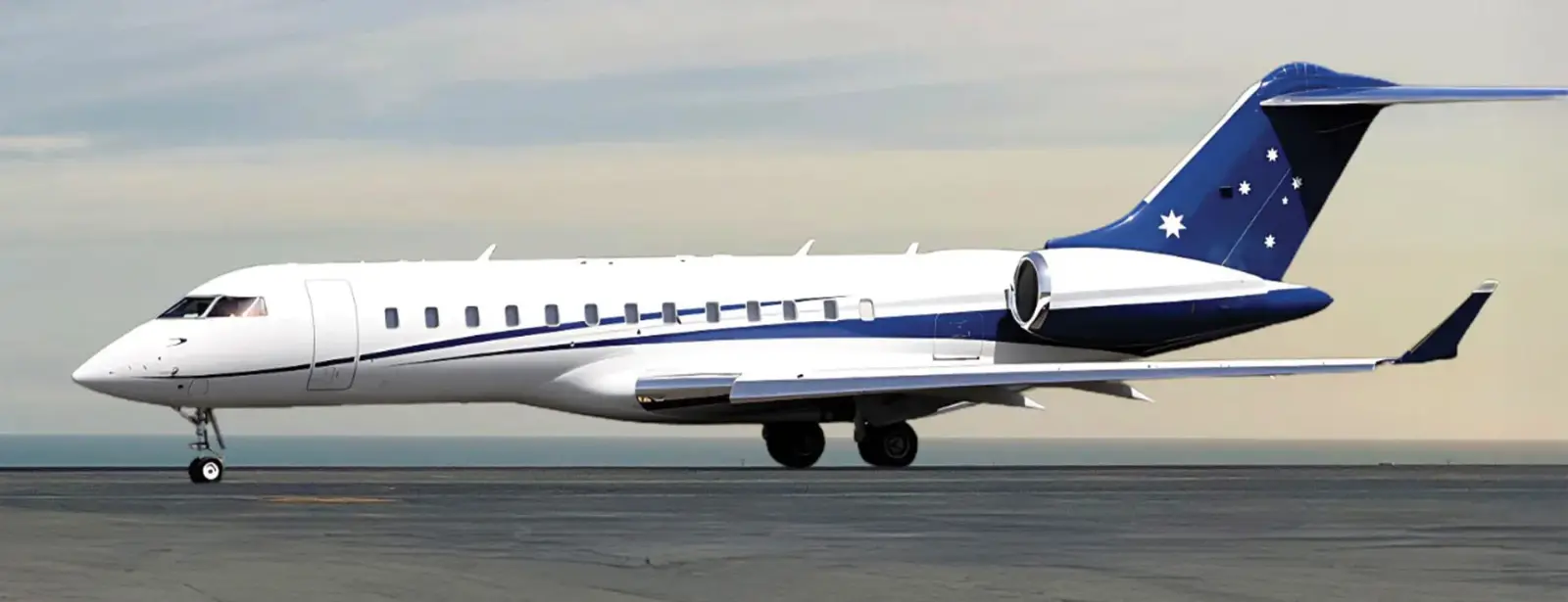 Bombardier Global Express A6-AFD operated by Alex Jets, exterior