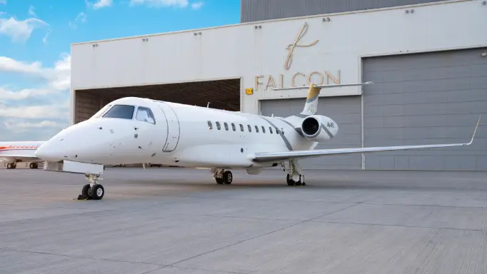 Embraer Legacy 650 A6-AFO operated by Alex Jets, exterior