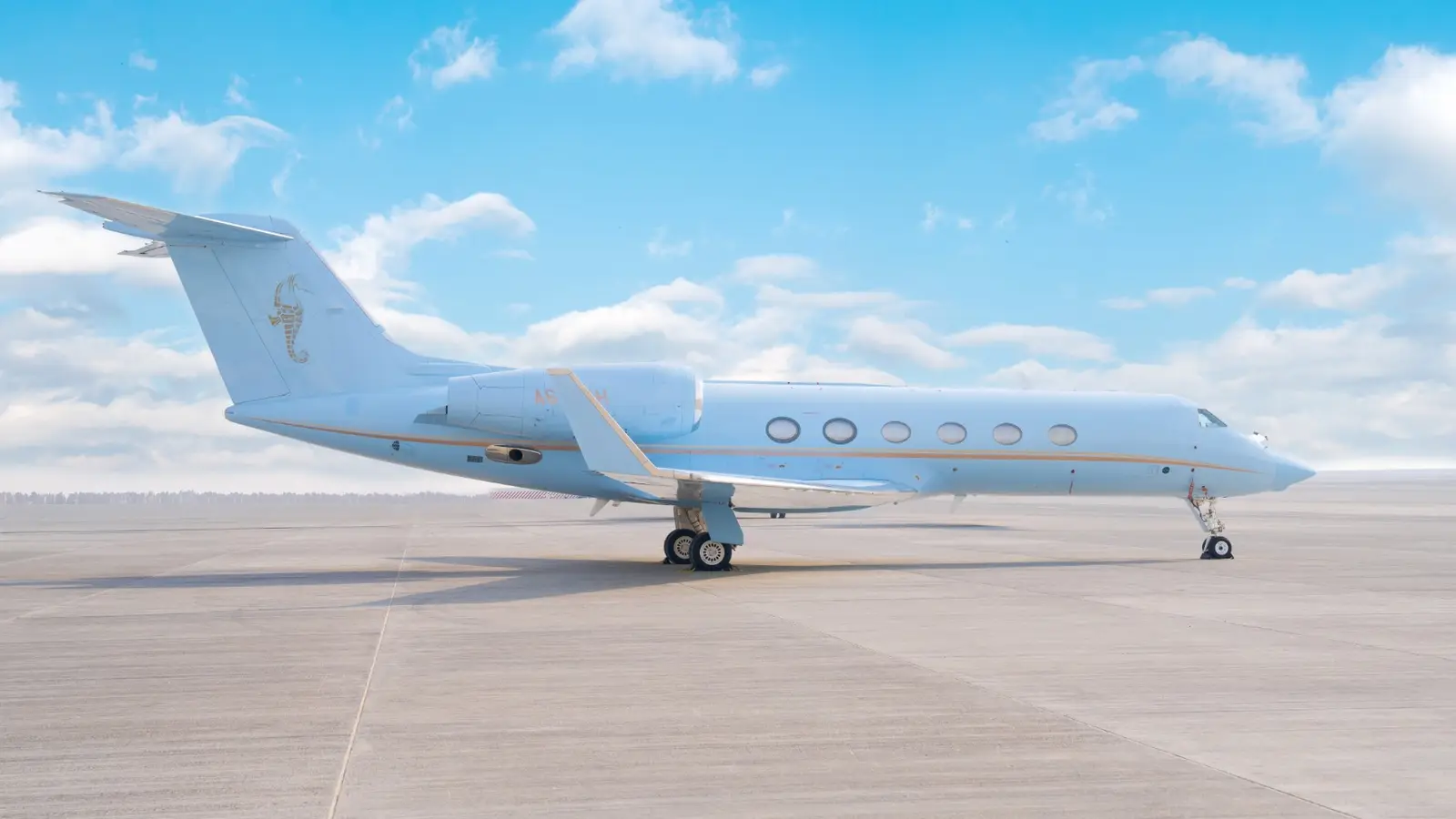 Gulfstream G450 A6-FLH operated by Falcon Aviation Services, exterior