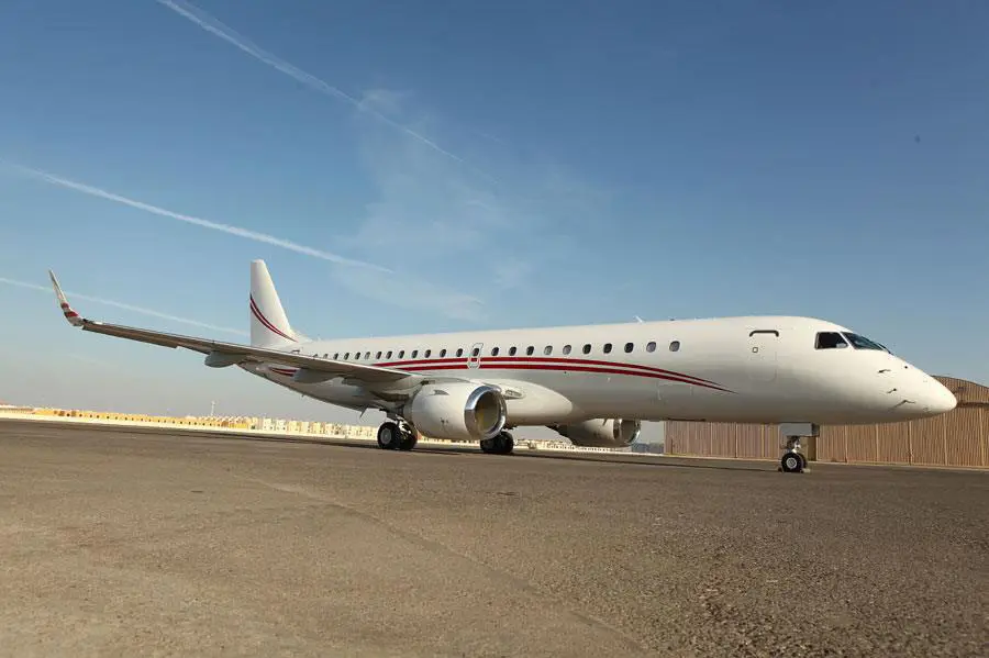 Embraer Lineage 1000 A6-HHS operated by Falcon Aviation Services photo 4
