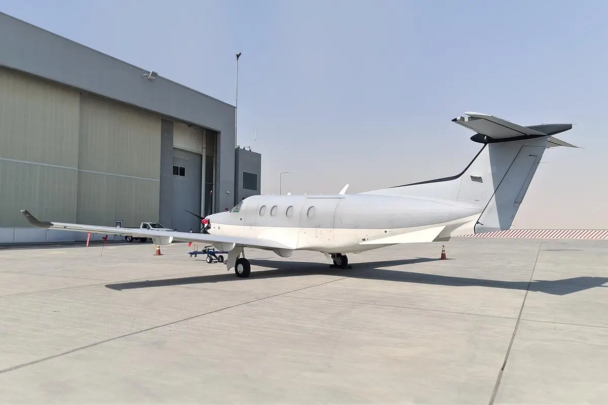 Pilatus PC-12/47 NG A6-MIG operated by DC Aviation Al-Futtaim LLC photo 5
