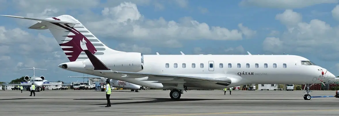 Bombardier Global 5000 A7-CEE operated by Qatar Executive photo 3