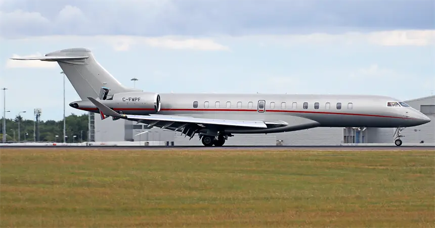 Bombardier Global 7500 C-FWPF operated by Flightpath Charter Airways, exterior