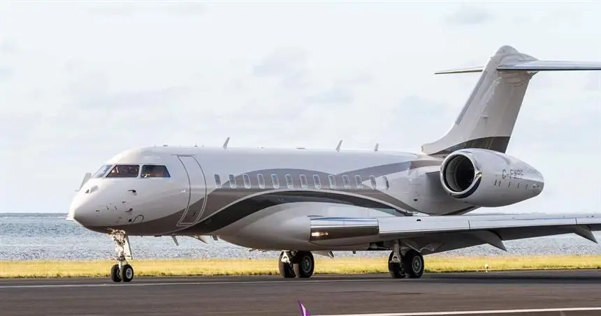 Bombardier Global 6000 C-FXDB operated by Flightpath Charter Airways, exterior