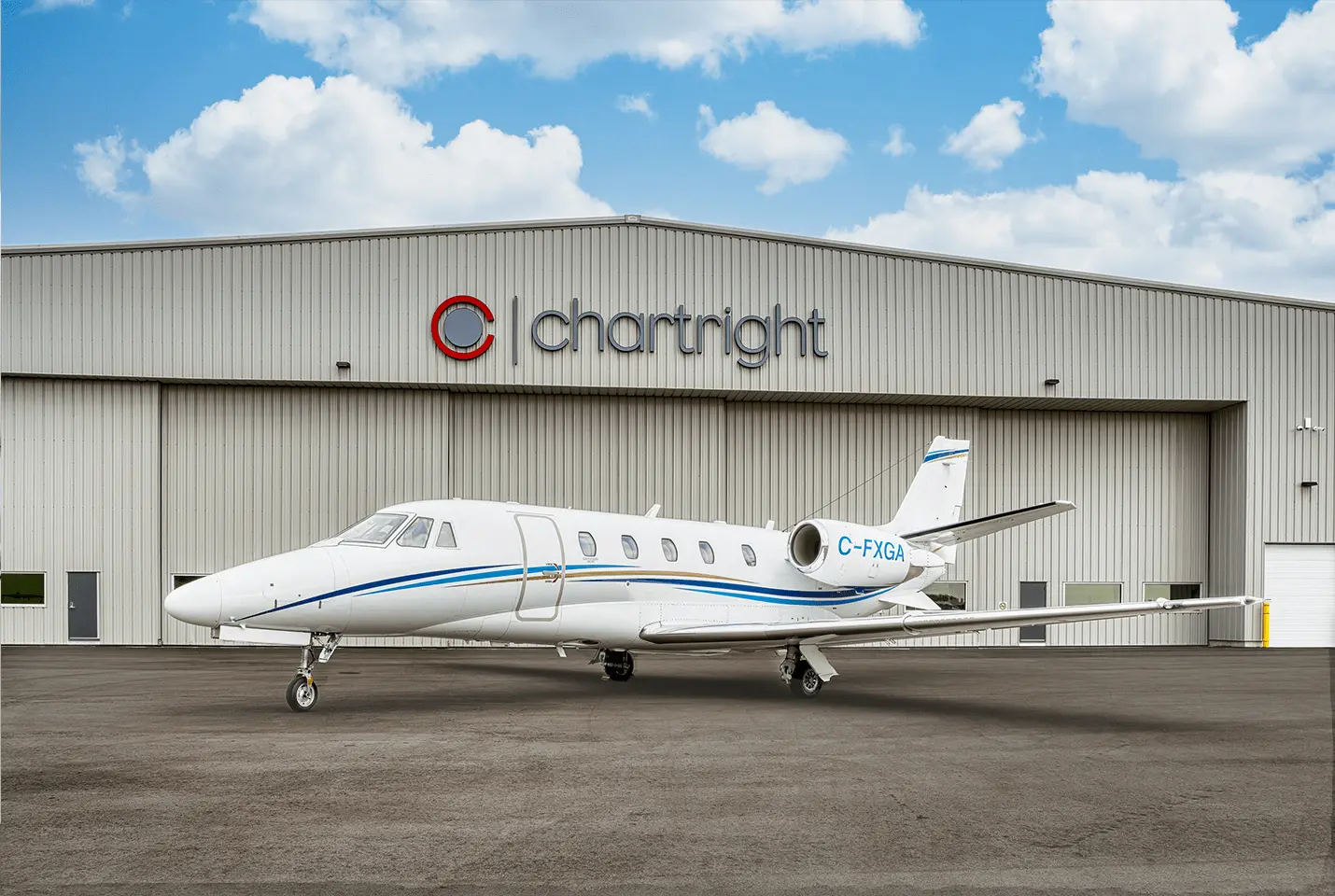 Cessna Citation XLS+ C-FXGA operated by Chartright Air Group, exterior
