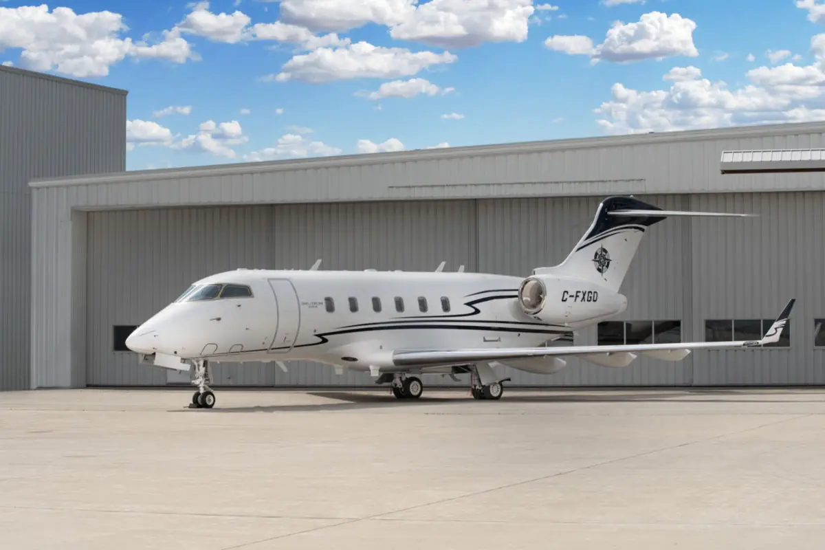 Bombardier Challenger 300 C-FXGO operated by Chartright Air Group, exterior