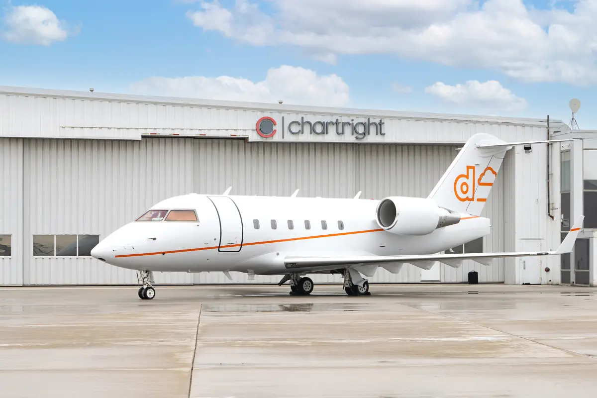 Bombardier Challenger 604 C-GDWF operated by Chartright Air Group photo 4