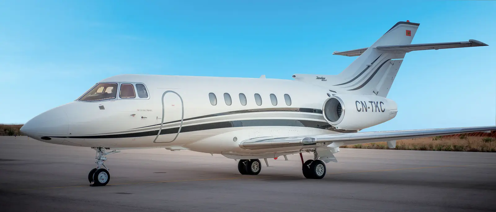 Beechcraft Hawker 850XP CN-TKC operated by Air Ocean Maroc, exterior