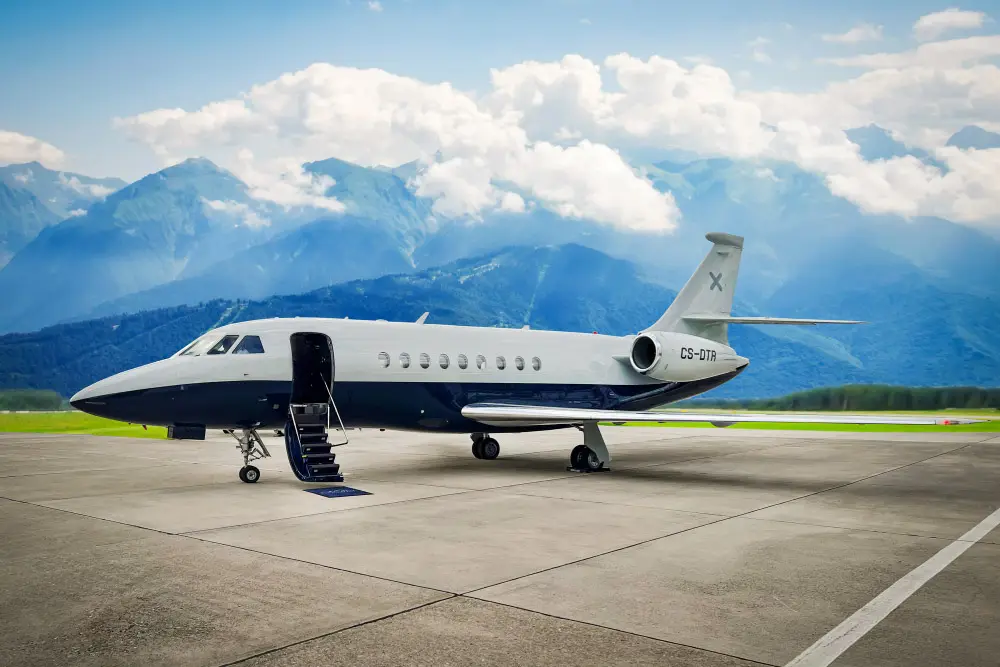Dassault Falcon 2000 CS-DTR operated by Luxaviation Group Europe, exterior