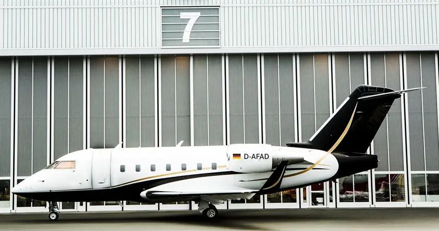 Bombardier Challenger 604 D-AFAD operated by FAI Air Ambulance, exterior