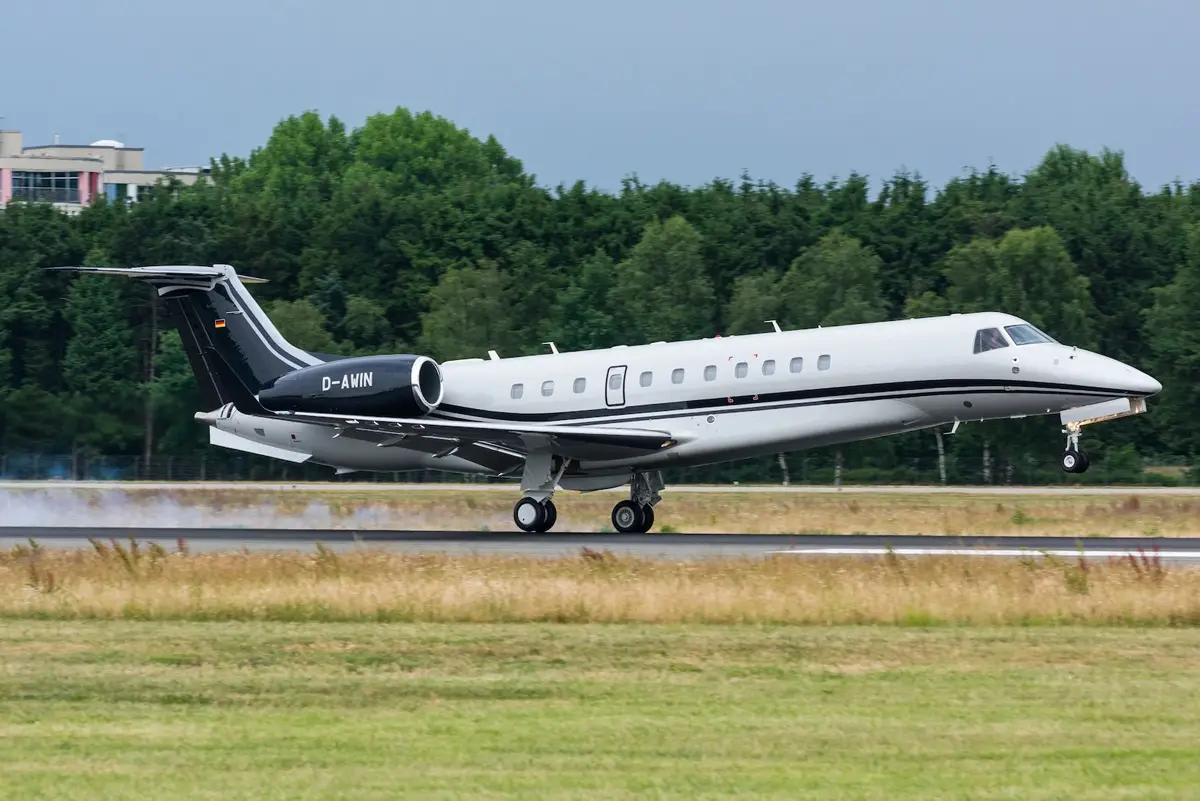 Embraer Legacy 650 D-AWIN operated by Vistajet, exterior