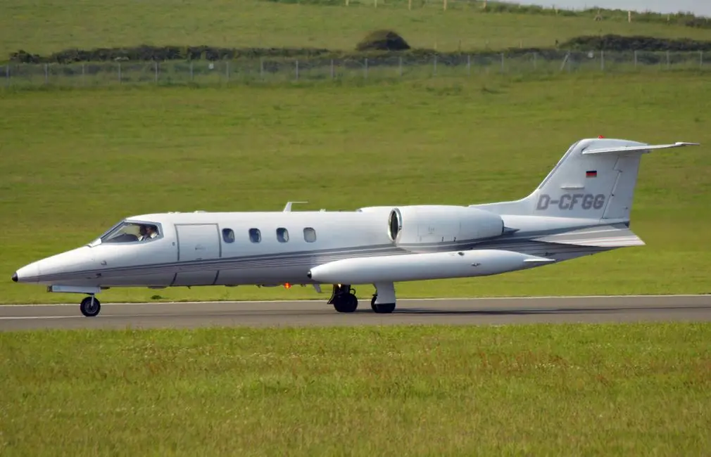 Bombardier Learjet 35 D-CFGG operated by Quick Air Jet Charter GmbH, exterior