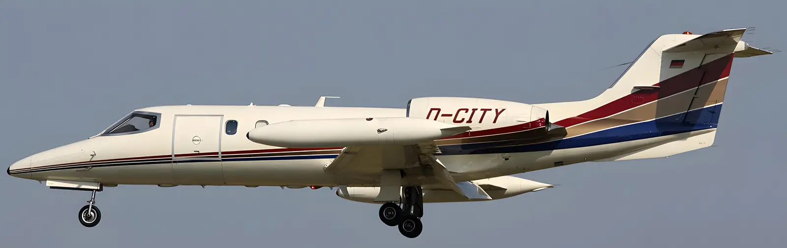 Bombardier Learjet 35A D-CITY operated by UNICAIR, exterior