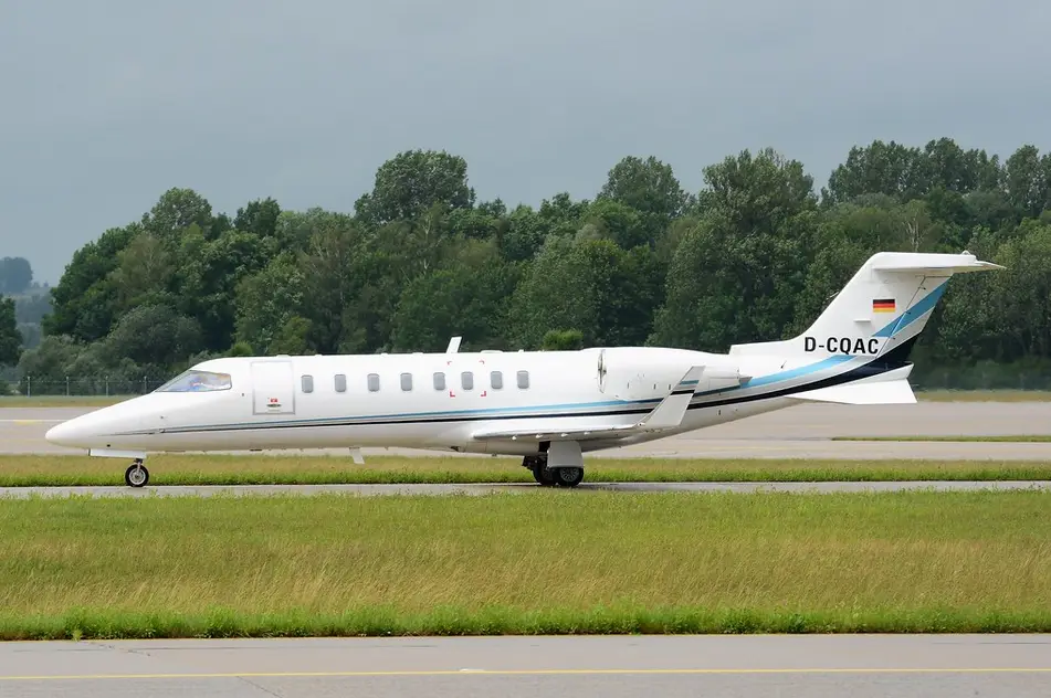 Bombardier Learjet 45 D-CQAC operated by Quick Air Jet Charter GmbH, exterior