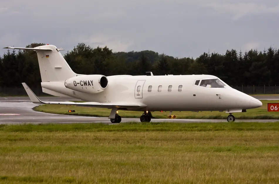 Bombardier Learjet 55 D-CWAY operated by Quick Air Jet Charter GmbH, exterior