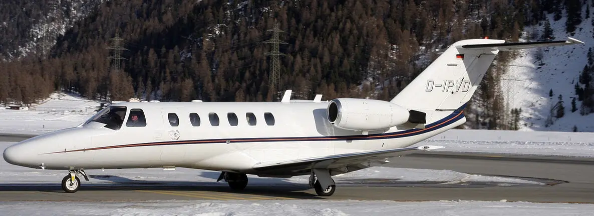 Cessna Citation CJ2+ D-IPVD operated by Transavia Fluggesellschaft GmbH, exterior