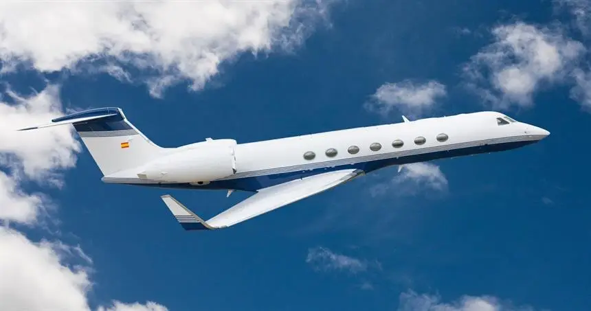 Gulfstream G550 EC-MRL operated by Gestair, exterior