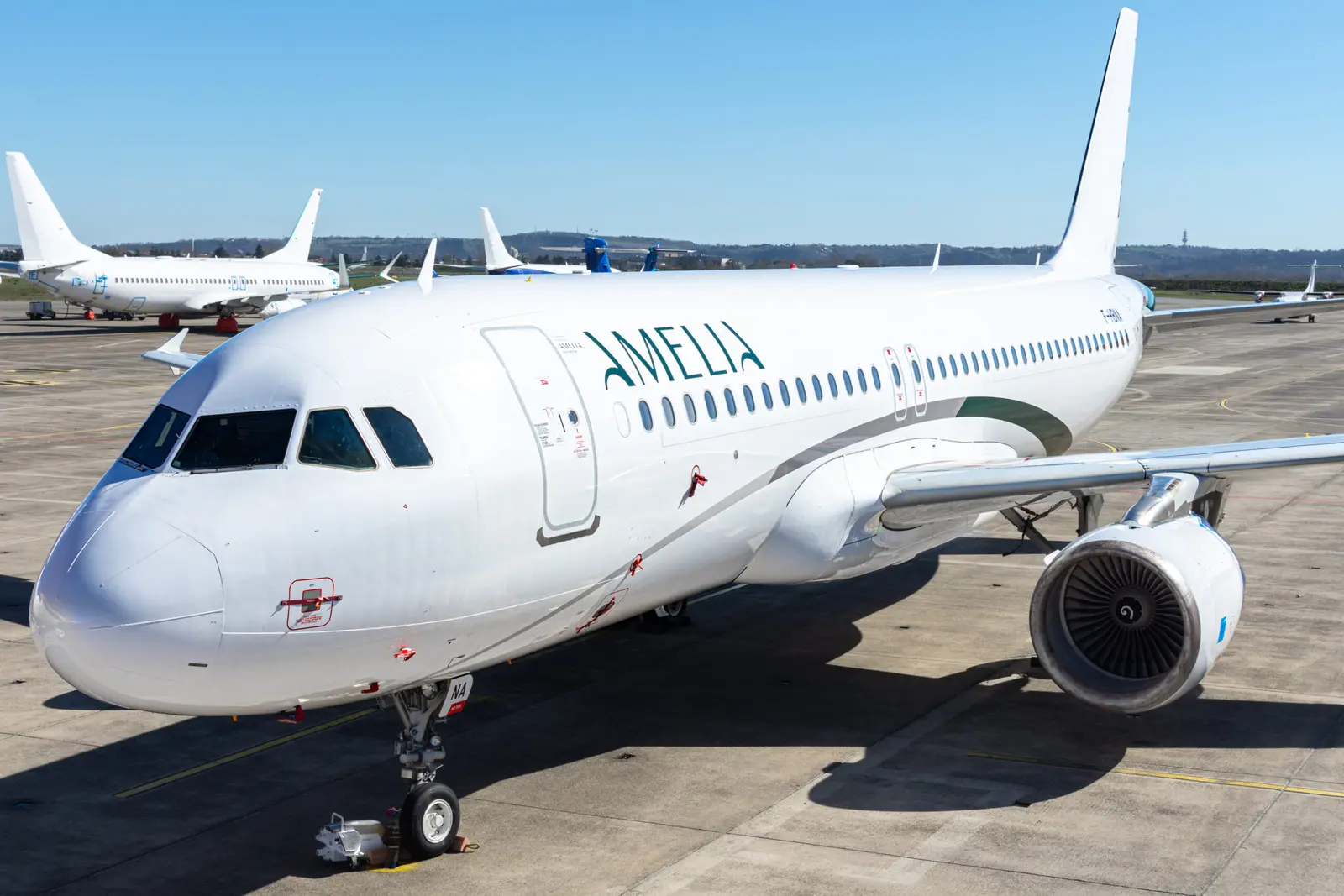 Airbus A320-200 F-HBNA operated by Amelia by Regourd Aviation, exterior