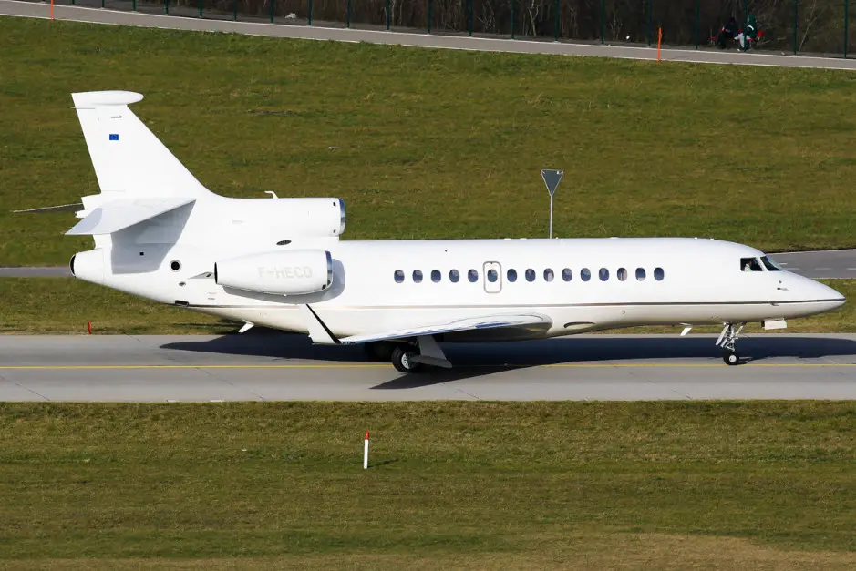 Dassault Falcon 7X F-HECD operated by Luxaviation Group Europe, exterior