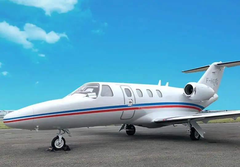 Cessna CitationJet F-HGPG operated by Valljet Airline, exterior