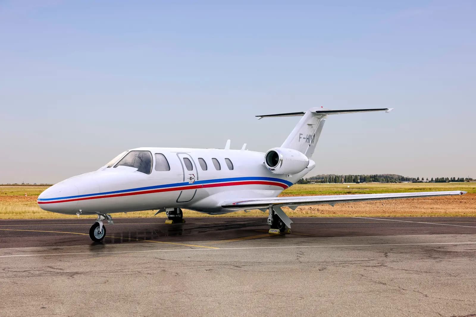 Cessna CitationJet F-HIVA operated by Valljet Airline, exterior