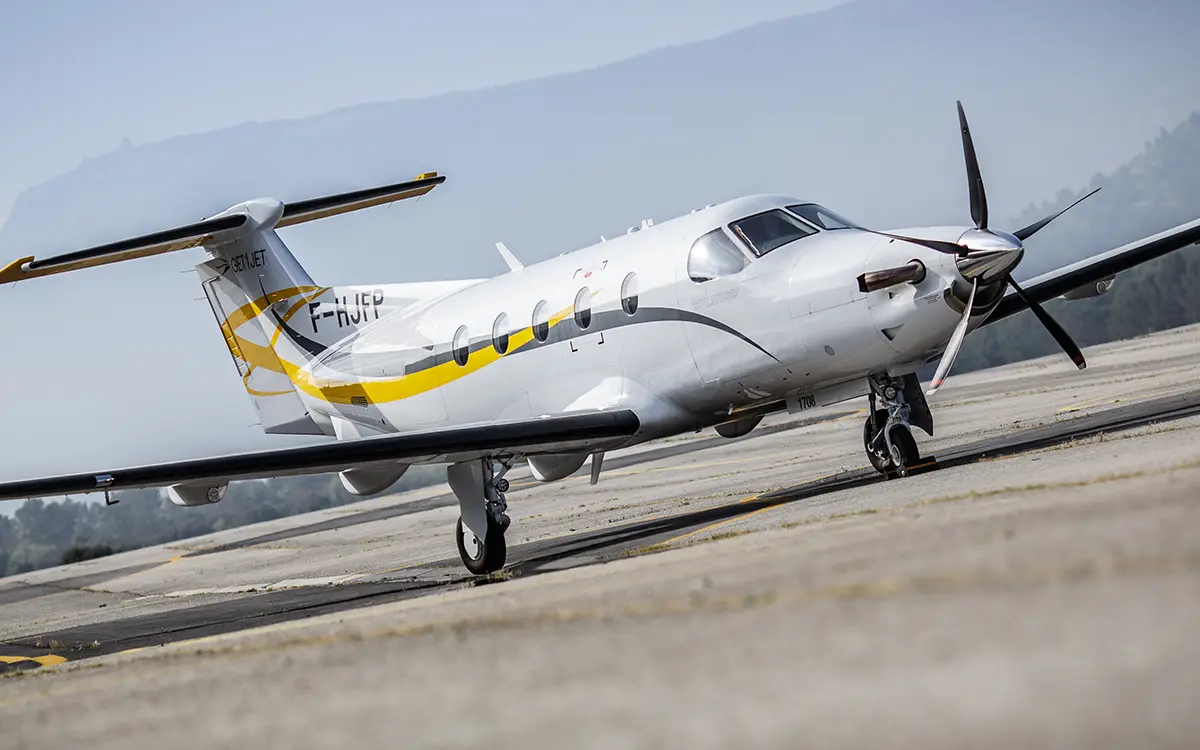 Pilatus PC-12/47 F-HJFP operated by GET1JET, exterior