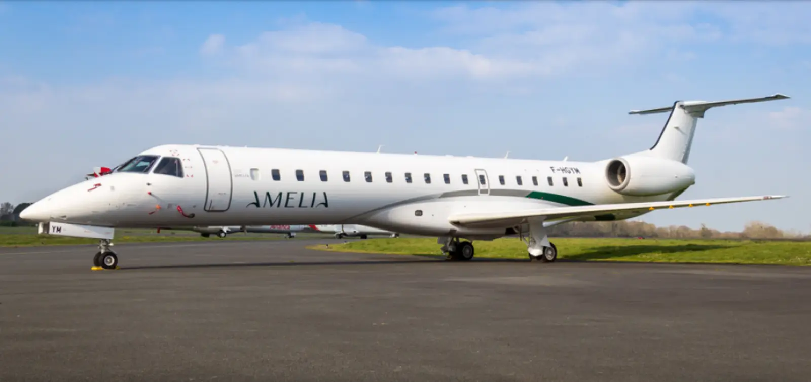 Embraer 145LR F-HRGD operated by Amelia by Regourd Aviation, exterior