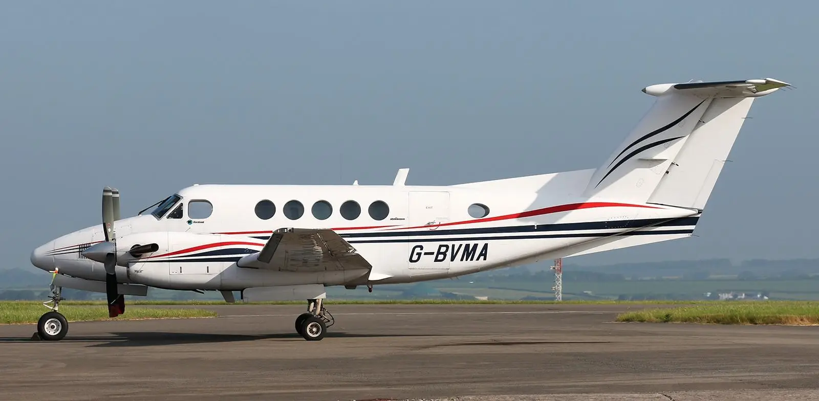 Beechcraft King Air 200 G-BVMA operated by DragonFly Executive Aviation Charter, exterior