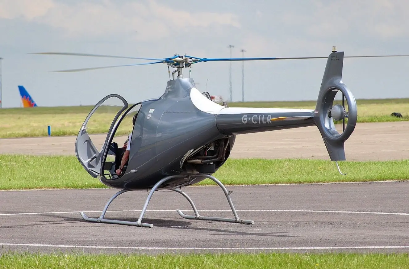 Guimbal Cabri G2 G-CILR operated by Voler Aviation Services, exterior