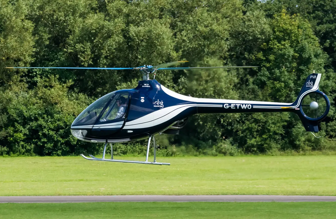 Guimbal Cabri G2 G-ETWO operated by EBG Helicopters, exterior