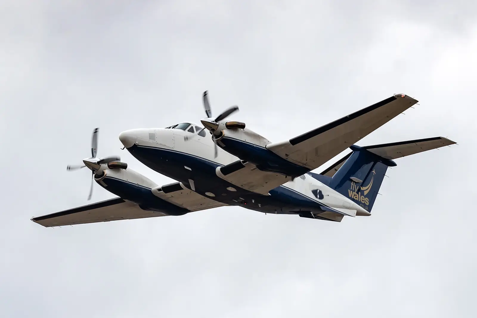 Beechcraft King Air 200 G-FLYK operated by Fly Wales photo 3
