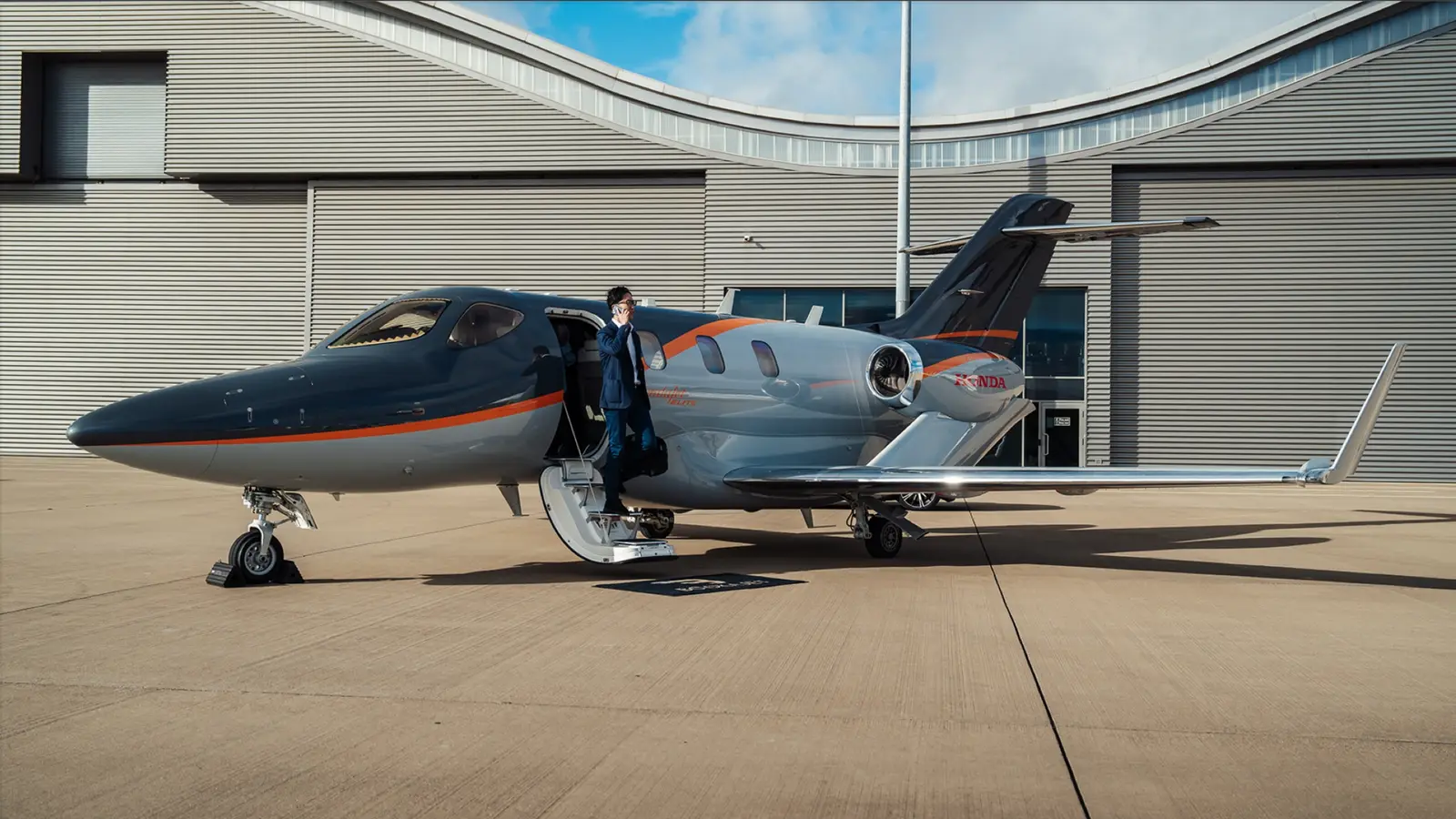 Honda HondaJet G-HJBM operated by Bookajet, exterior