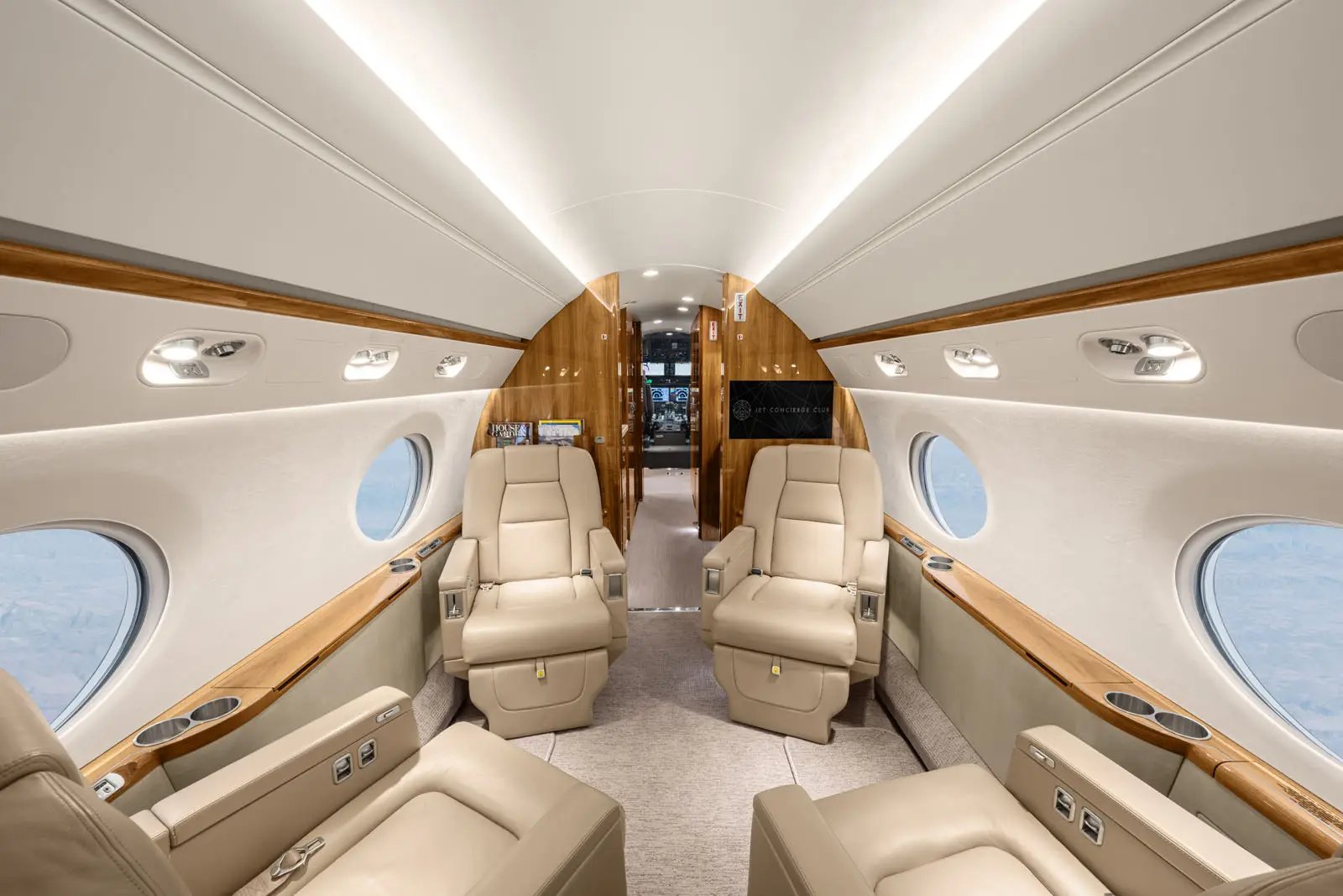 Gulfstream G550 G-LSCW operated by Jet Concierge Club photo 6