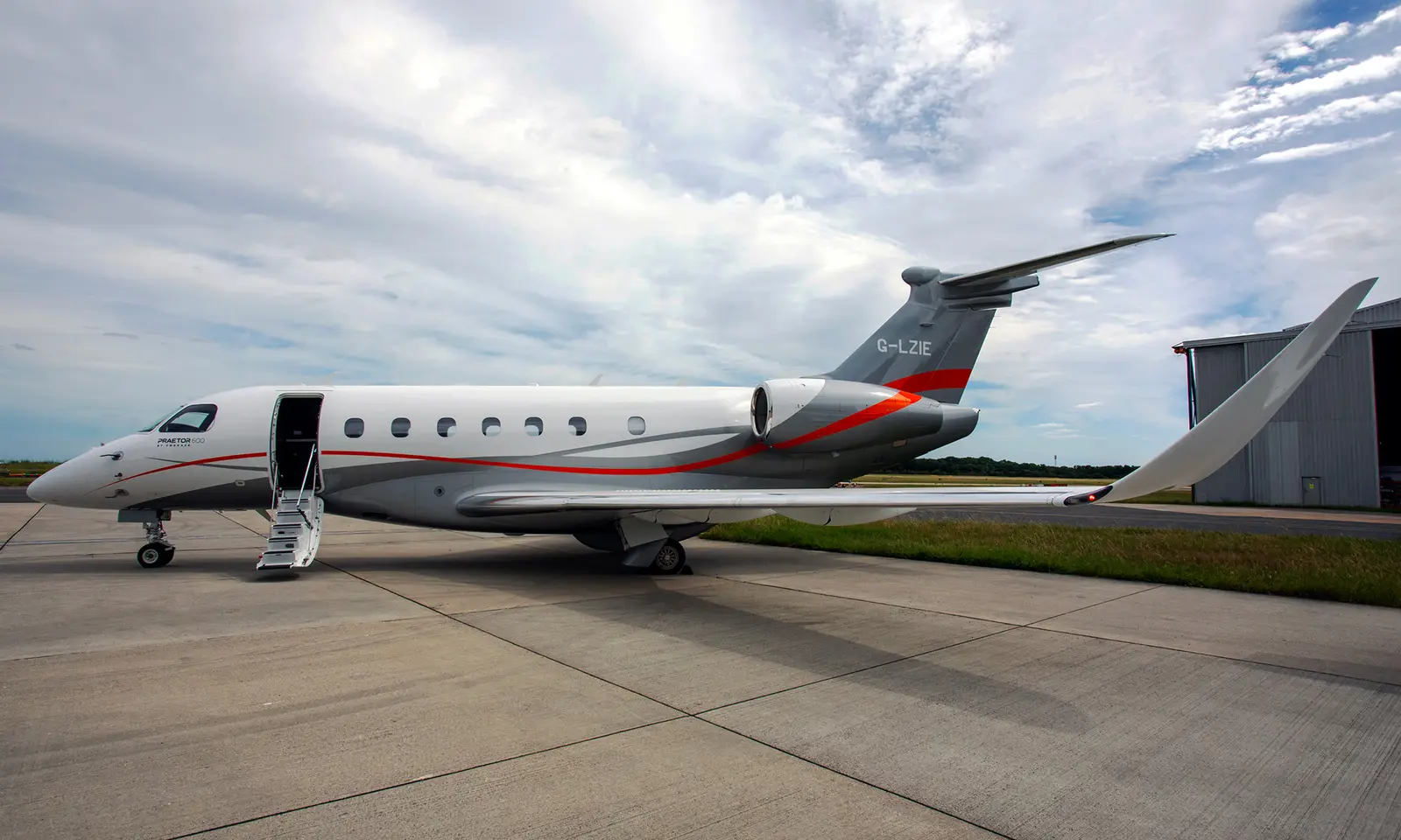 Embraer Praetor 600 G-LZIE operated by Luxaviation Group Europe, exterior