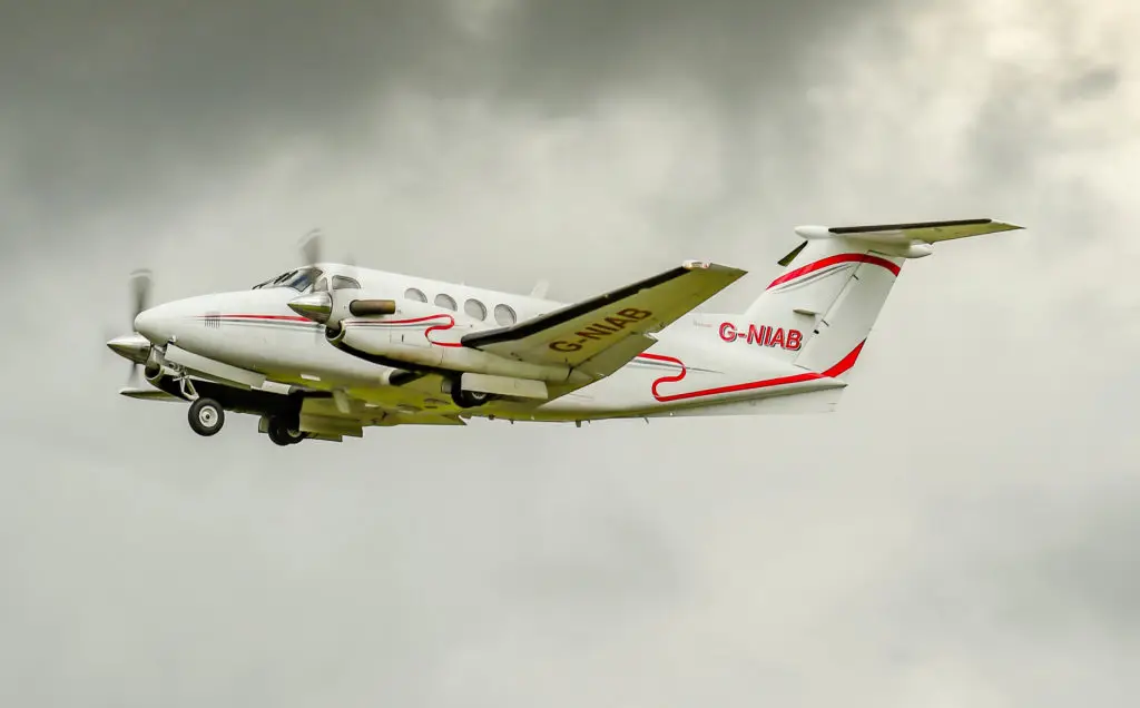 Beechcraft King Air 200 G-NIAB operated by Woodgate Aviation, exterior